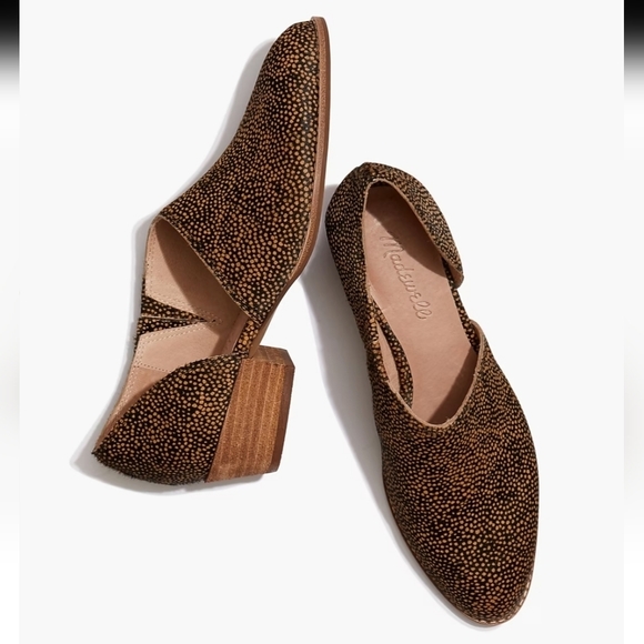 Madewell Shoes - NWOT Madewell The Lucie Shoe in Spotted Calf Hair, Size 8